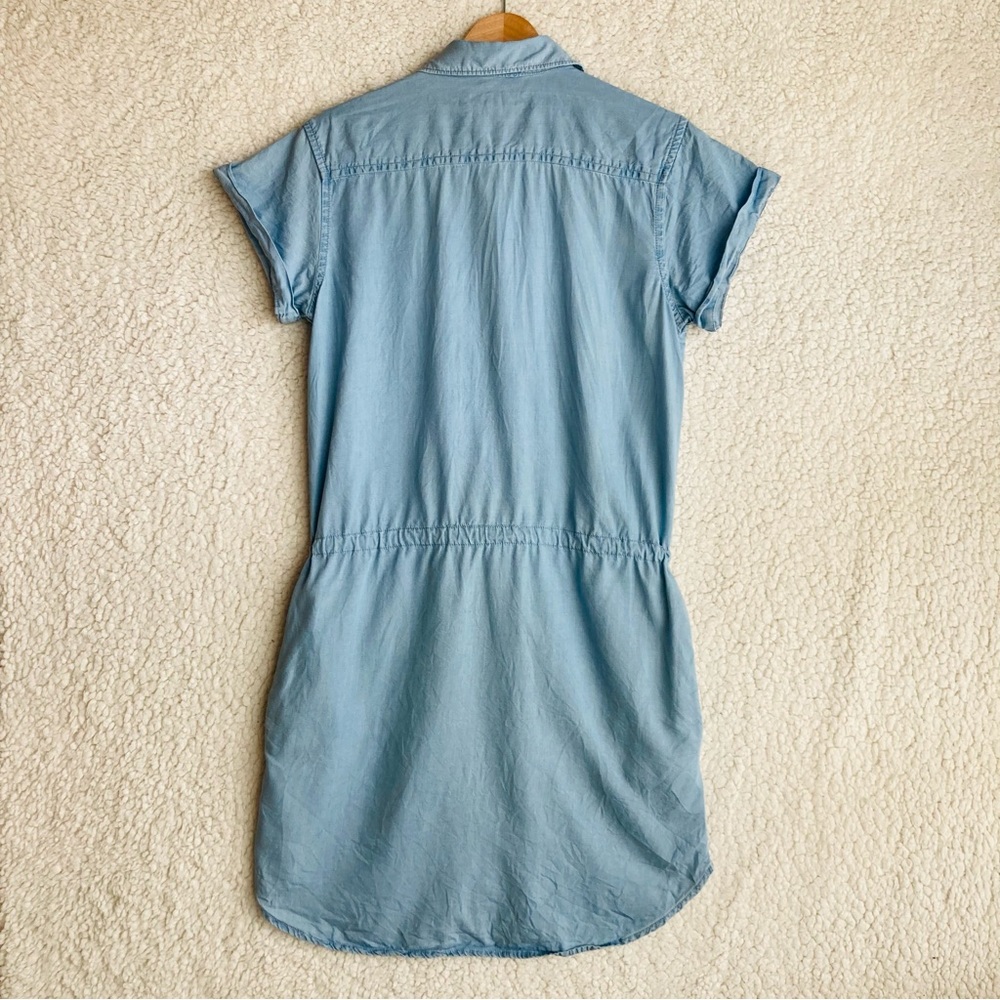 Thread & Supply Women's short sleeve chambray button down shirt dress, Sz S - Picture 14 of 17